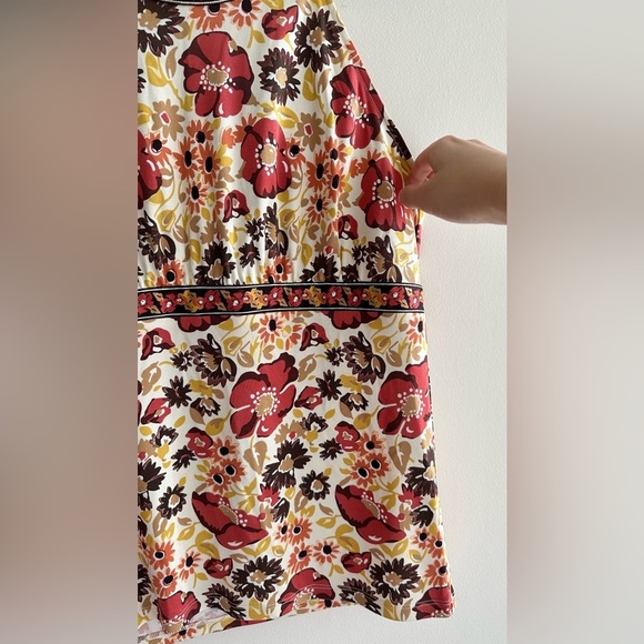 Antonio Melani Floral Print Halter Neck Top, 100% Silk Blouse, Size Large - Picture 7 of 16